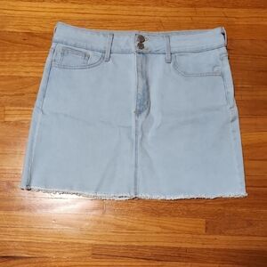 Just Black Light Blue Denim Mini Skirt